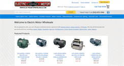 Desktop Screenshot of electricmotorwholesale.com