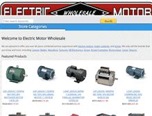 Tablet Screenshot of electricmotorwholesale.com